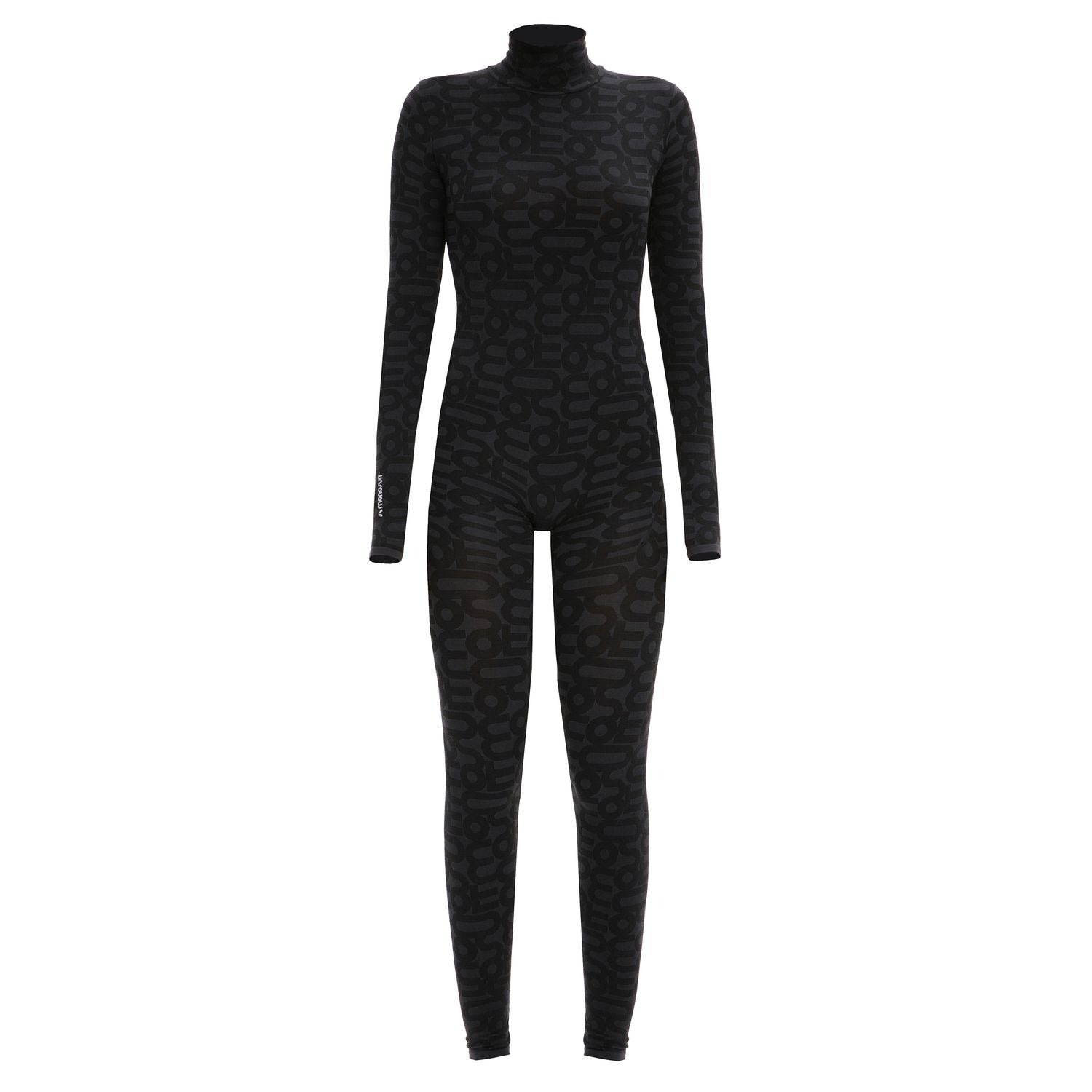 Women's Eco Monoskin Jumpsuit Seamless - Black Small Monosuit