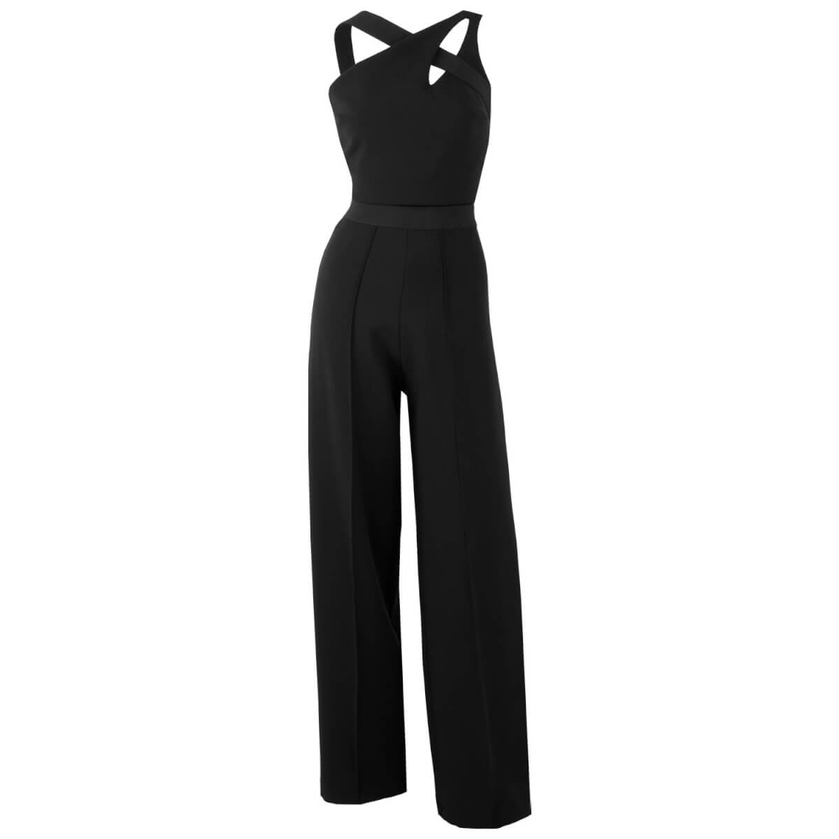 Women's Ipso Facto Black Strappy Jumpsuit Extra Small Me & Thee