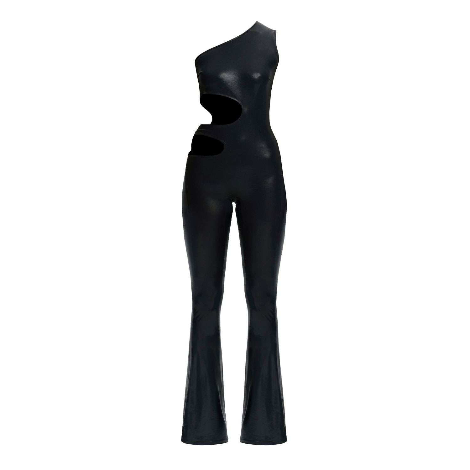 Women's Jumpsuit Left Sided - Black Medium Monosuit