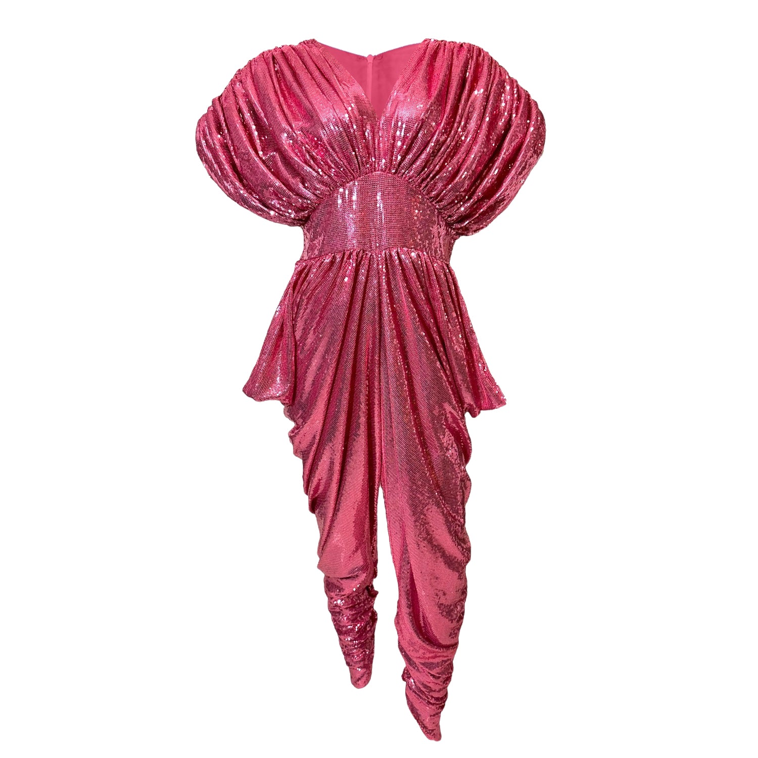 Women's Pink / Purple Zowie Pink Sequin Jumpsuit S/M Julia Clancey