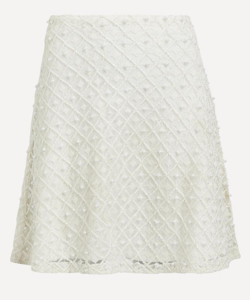 Aje Women's Freya Diamond Pearl Mini-skirt