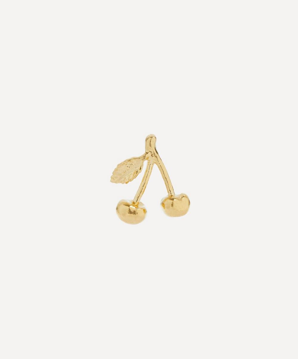 Alex Monroe 22ct Gold-plated Cherry Single Stud Earring