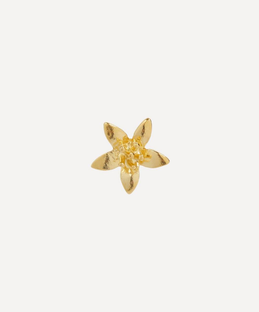 Alex Monroe 22ct Gold-plated Lemon Blossom Single Stud Earring