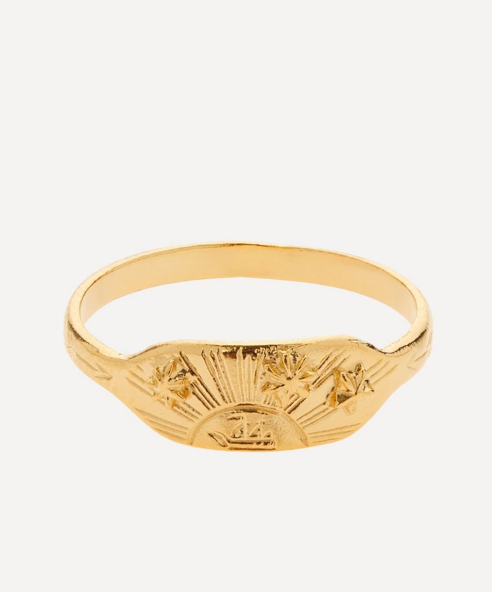 Alex Monroe 22ct Gold-plated Sail Into The Sunset Ring