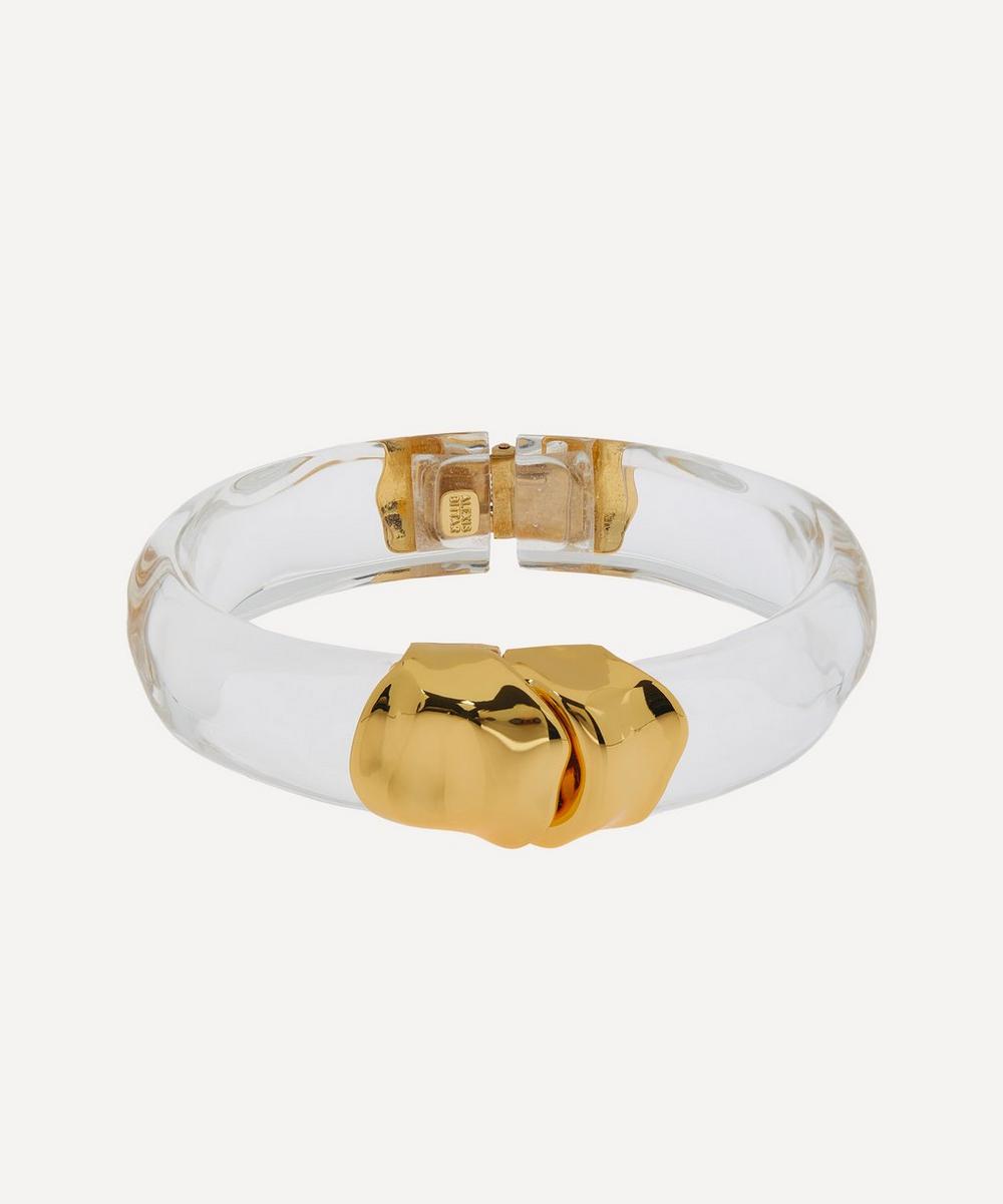 ALEXIS BITTAR Golden Crystal Bangle — Seams to Fit Women's Consignment