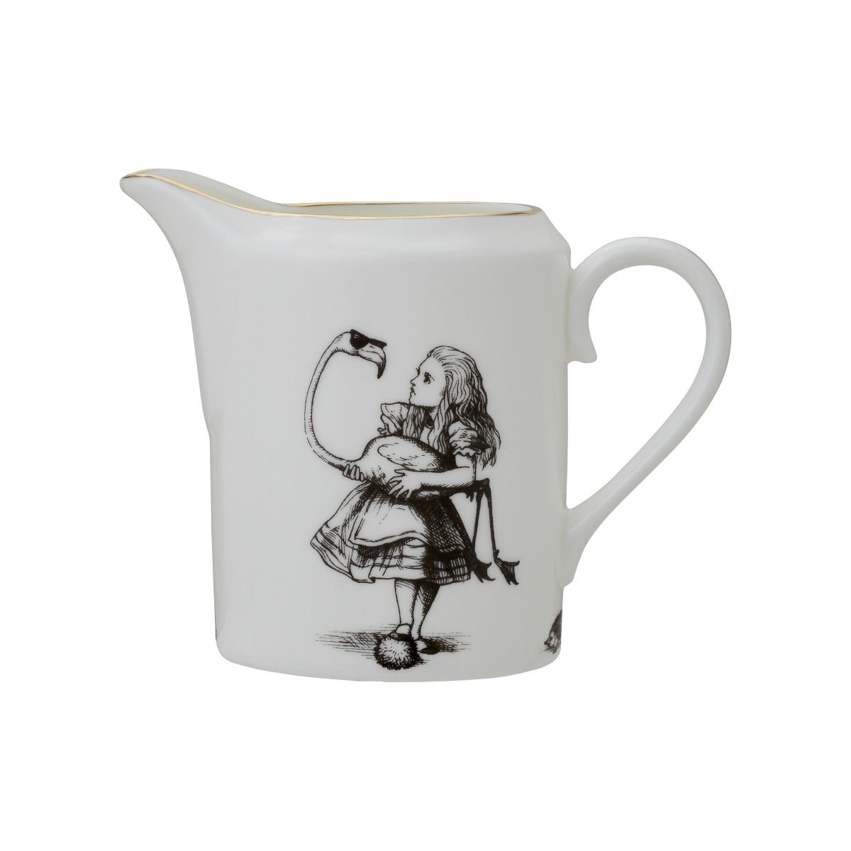 Alice In Wonderland Milk Jug, Gold, Rory Dobner