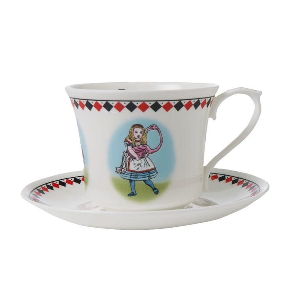 Alice In Wonderland Teacup & Saucer, Halcyon Days