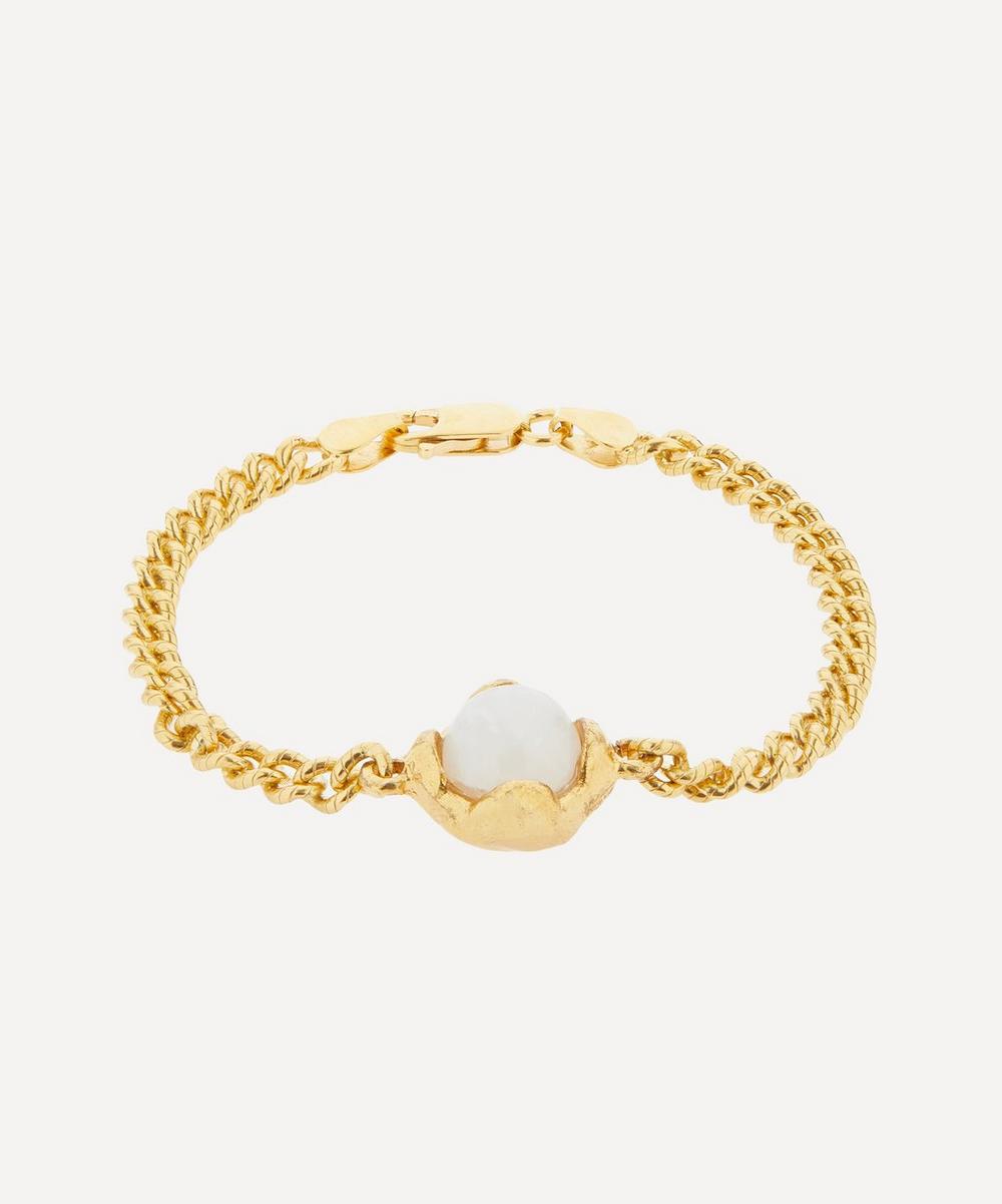 Alighieri 24ct Gold-plated The Eye Of The Moonstone Bracelet