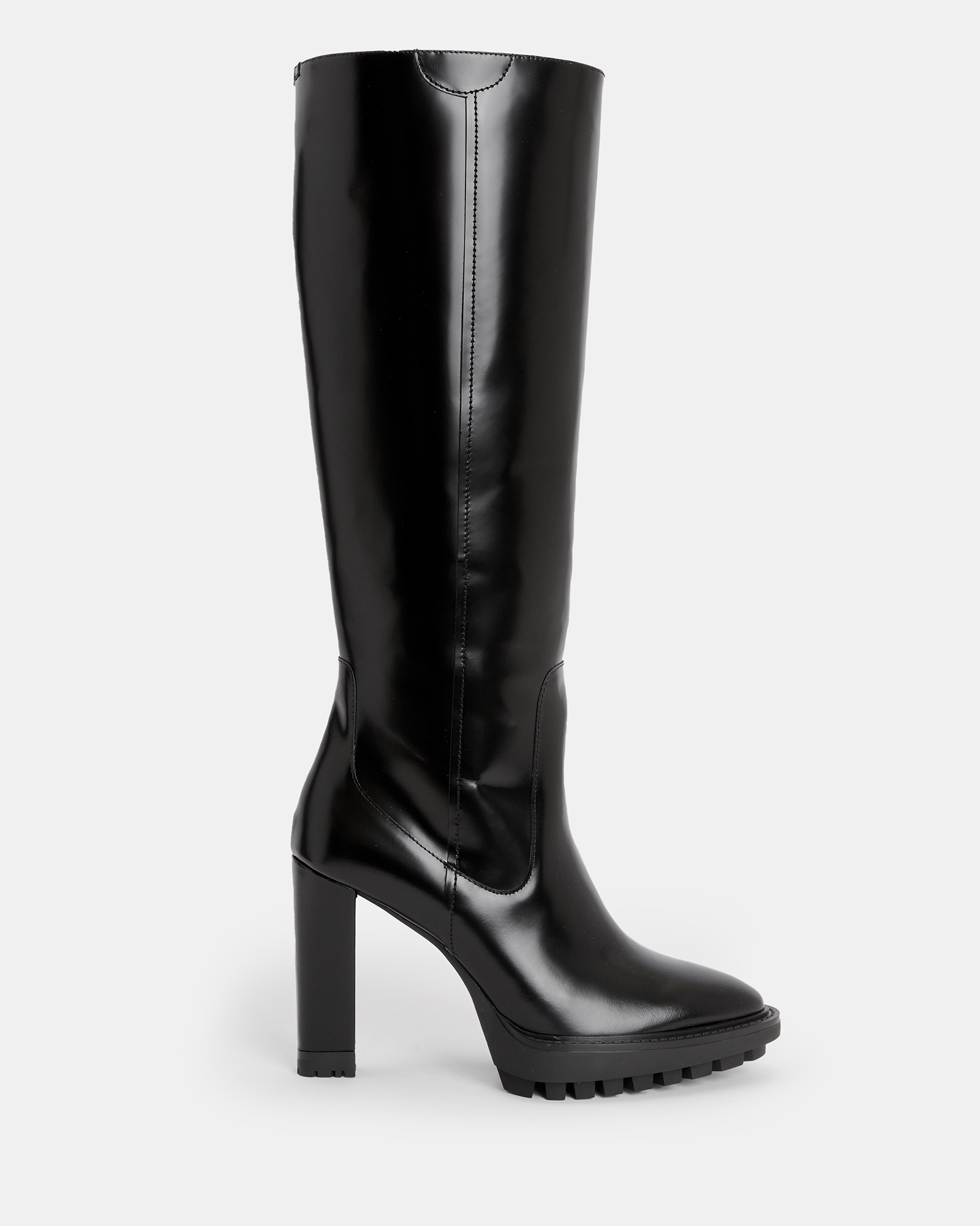 AllSaints Harlem Knee High Leather Boots