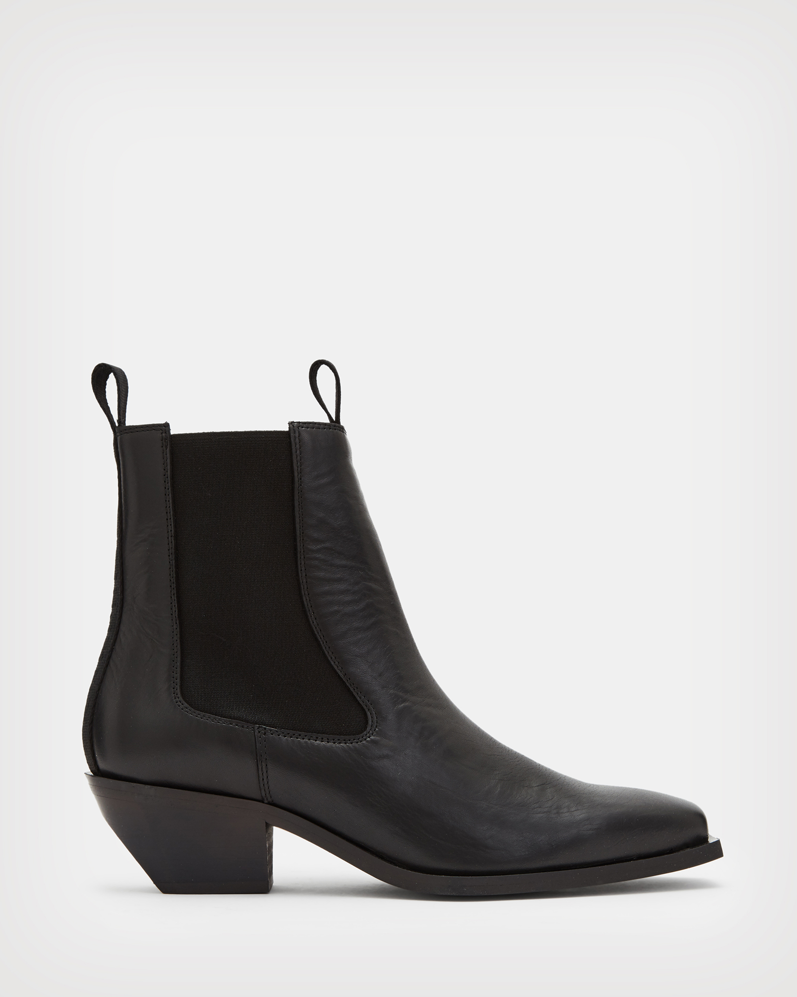 AllSaints Women's Leather Vally Boots, Black, Size: UK 3/US 6/EU 36