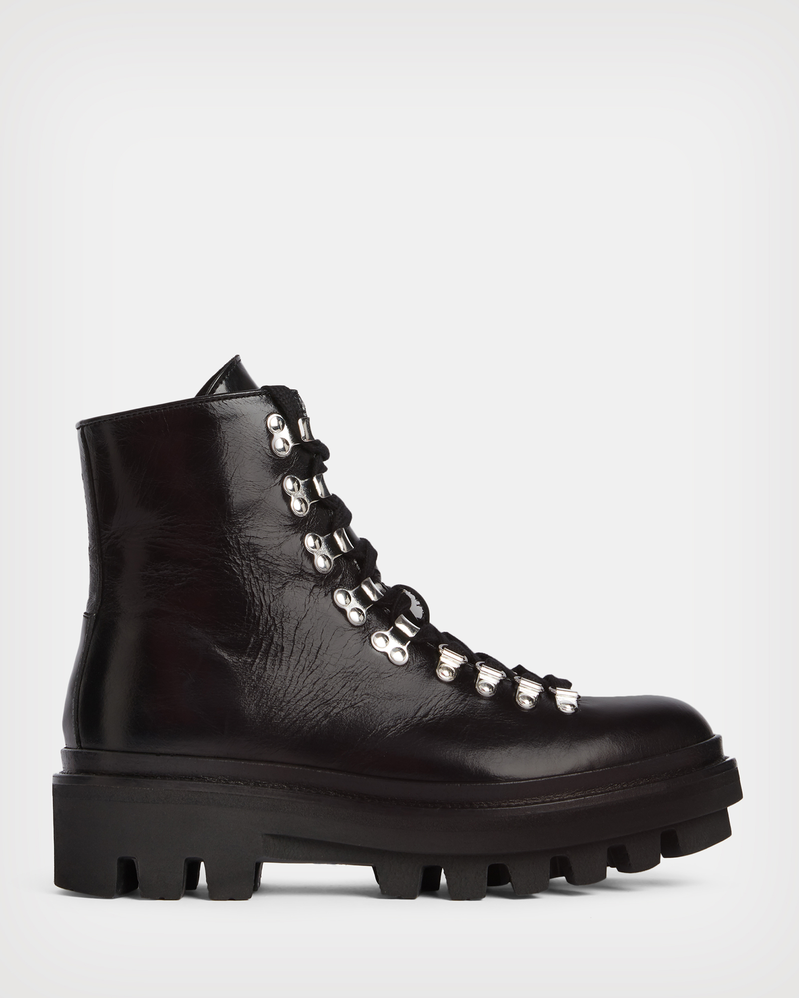 AllSaints Women's Leather Wanda Boots, Black, Size: UK 3/US 5/EU 36