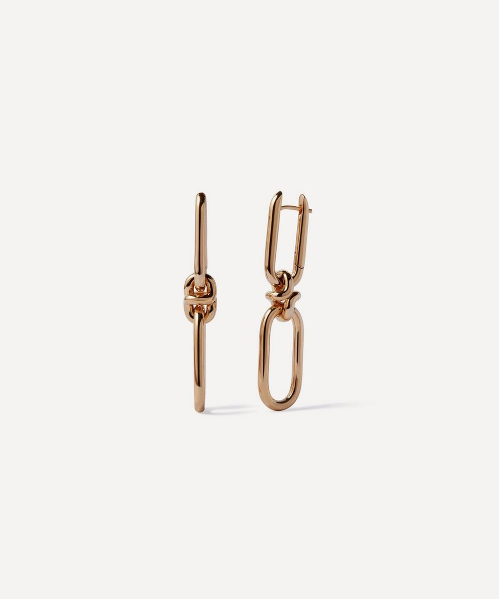 Annoushka 14ct Gold Knuckle Chain Drop Earrings