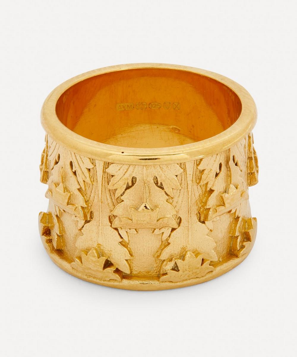 Aymer Maria 18ct Gold-plated Recycled Pilastro Ring I