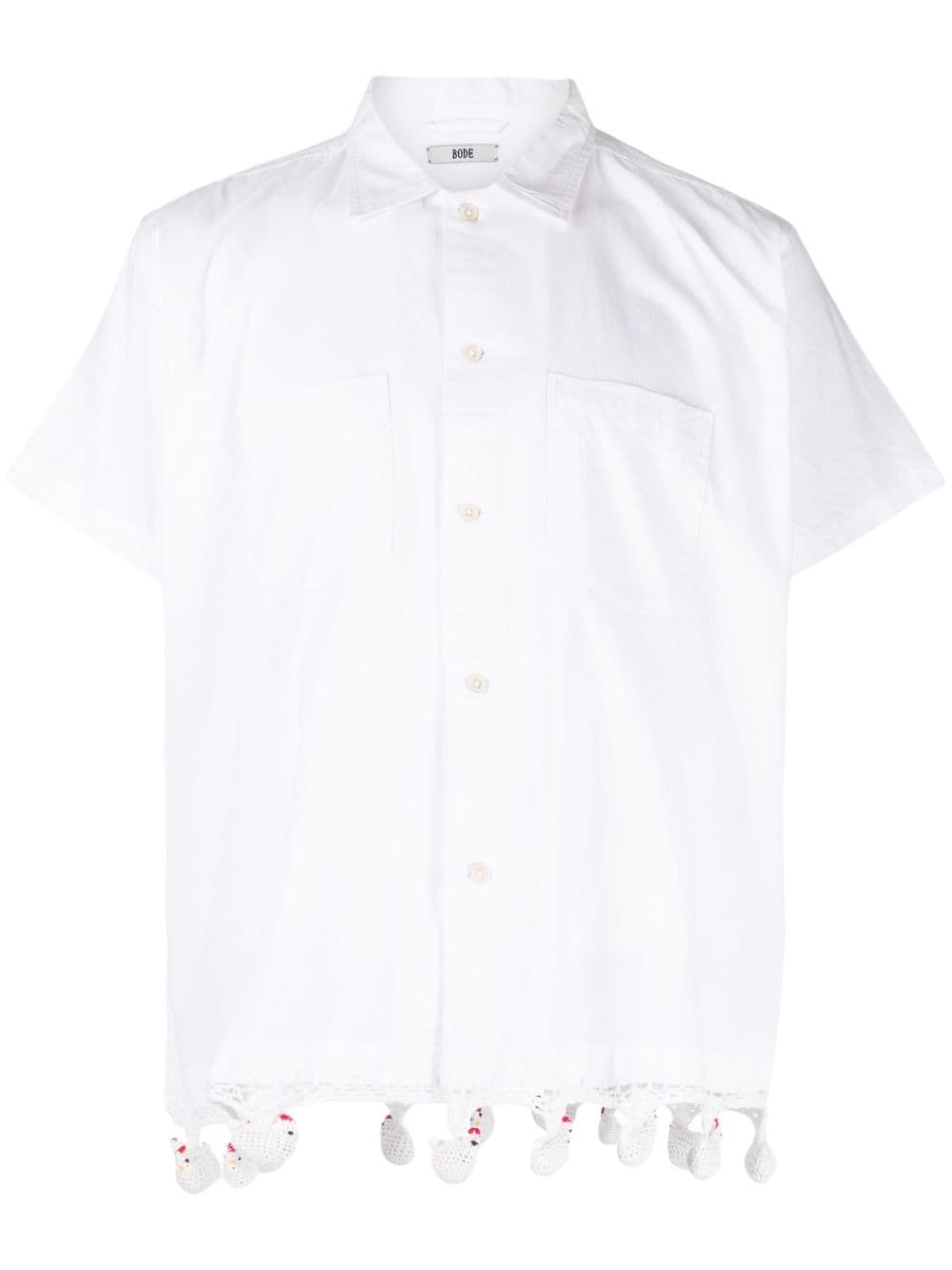 BODE charms-detail short-sleeve shirt - White