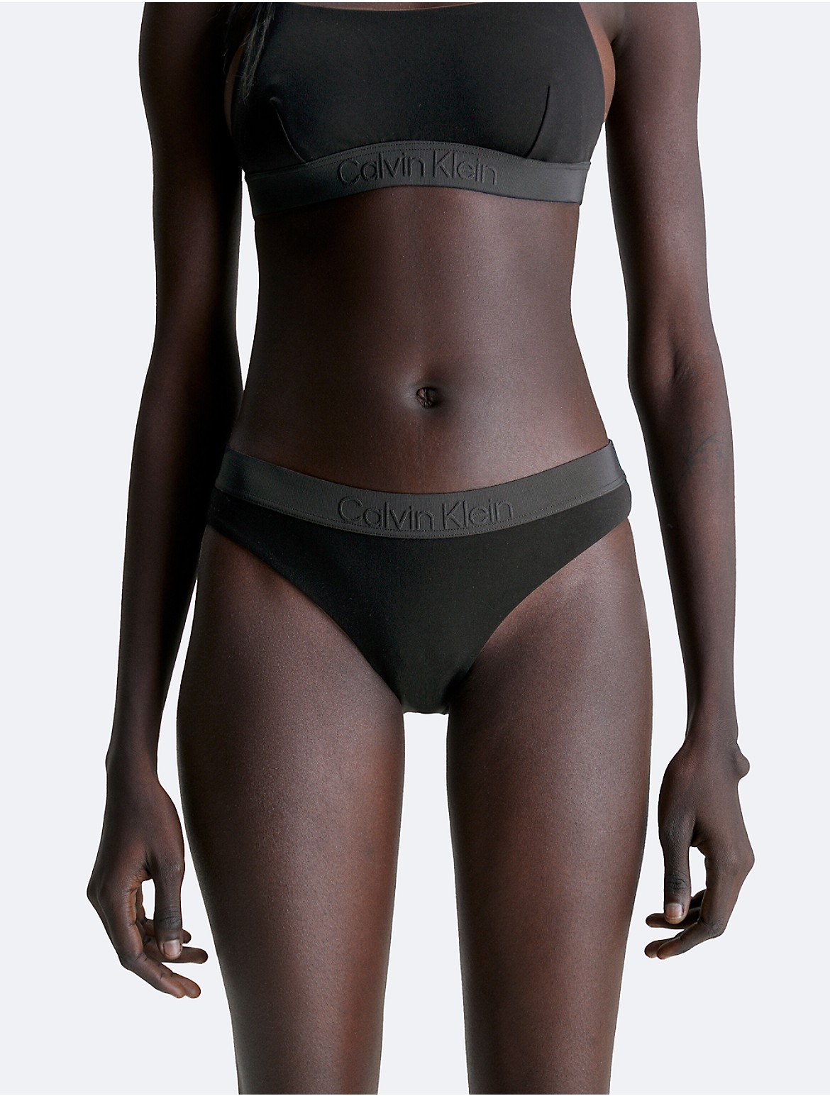 Calvin Klein Women's Core Tonal Bikini Bottom - Black - S