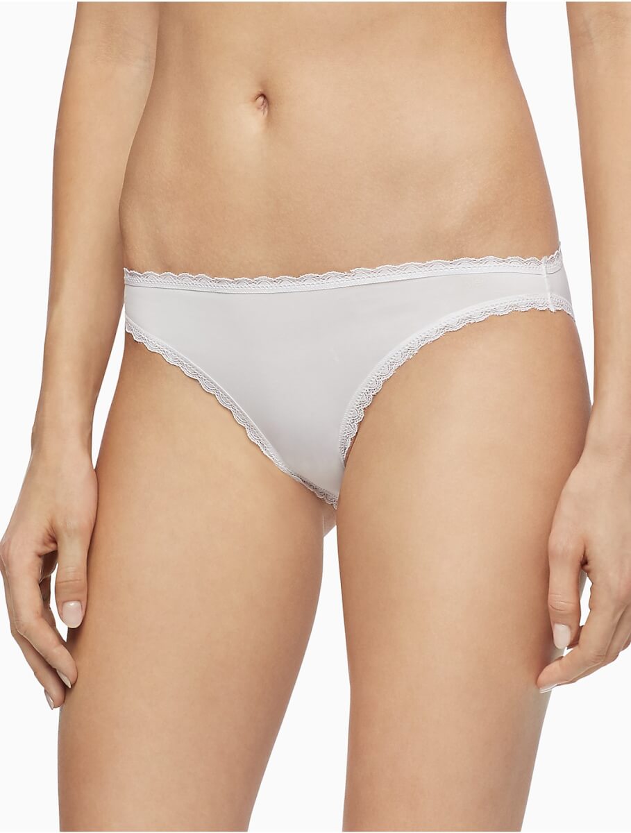 Calvin Klein Women's Flirty Micro Bikini Bottom - White - XS