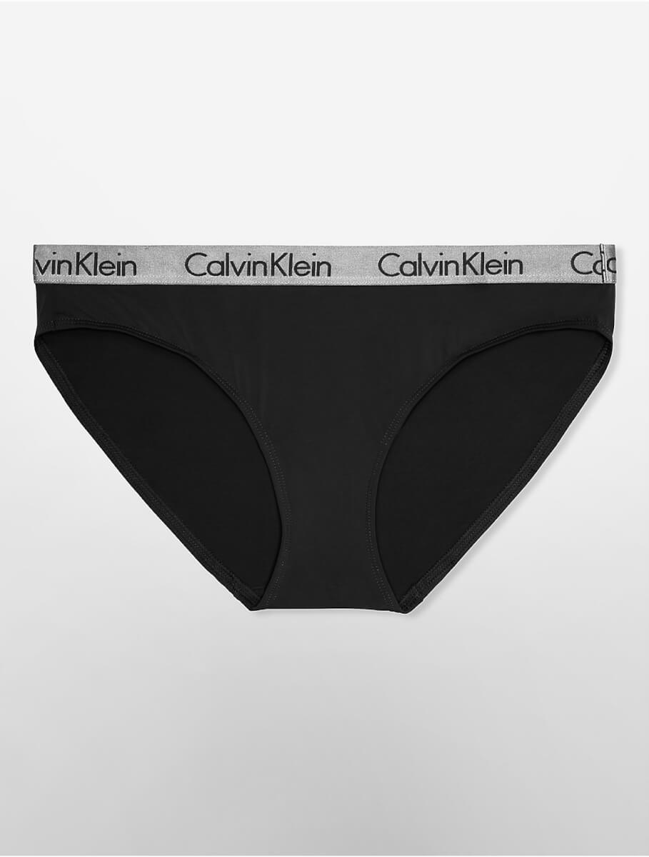 Calvin Klein Women's Logo Micro Bikini Bottom - Black - XS