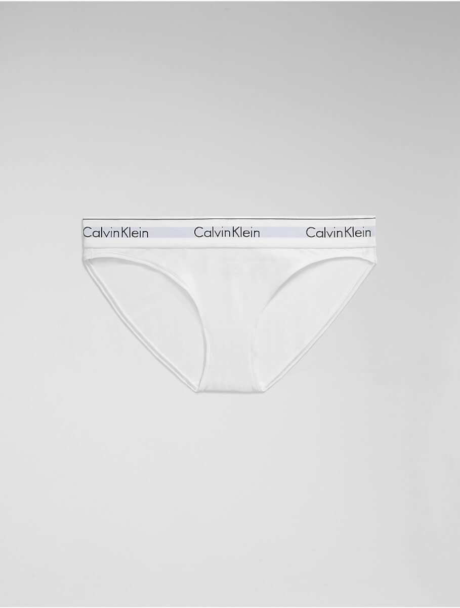 Calvin Klein Women's Modern Cotton Bikini - White - XS