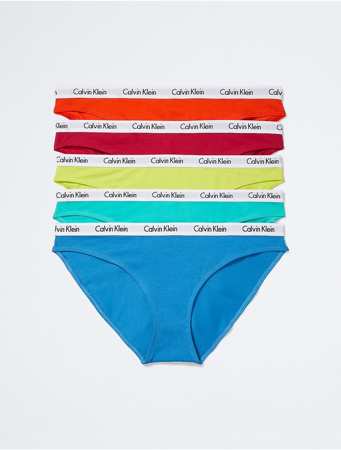 Calvin Klein Women's Pride Carousel Logo Cotton 5-Pack Bikini - Multi - S