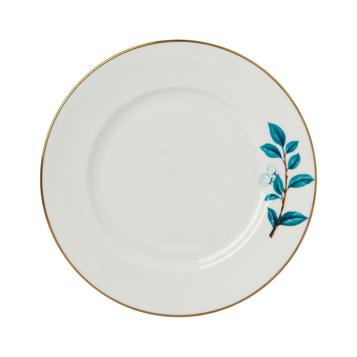 Camellia Plate in White, Small, Fortnum & Mason