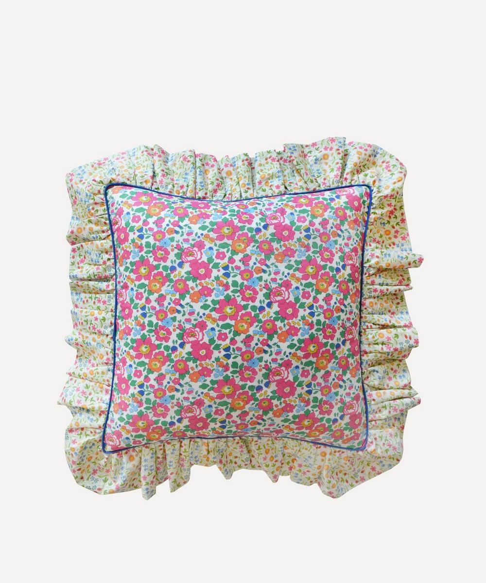 Coco & Wolf Betsy And Little Mirabelle Piped Frill Square Cushion