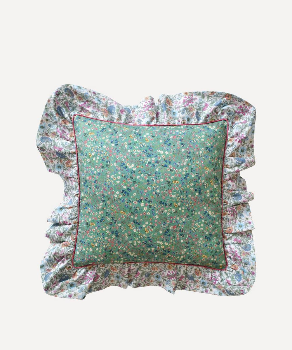 Coco & Wolf Donna Leigh And Rachel Piped Ruffle Square Cushion