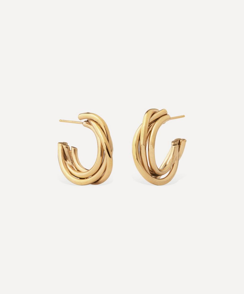 Completedworks 14ct Gold Plated Vermeil Silver Encounter Hoop Earrings