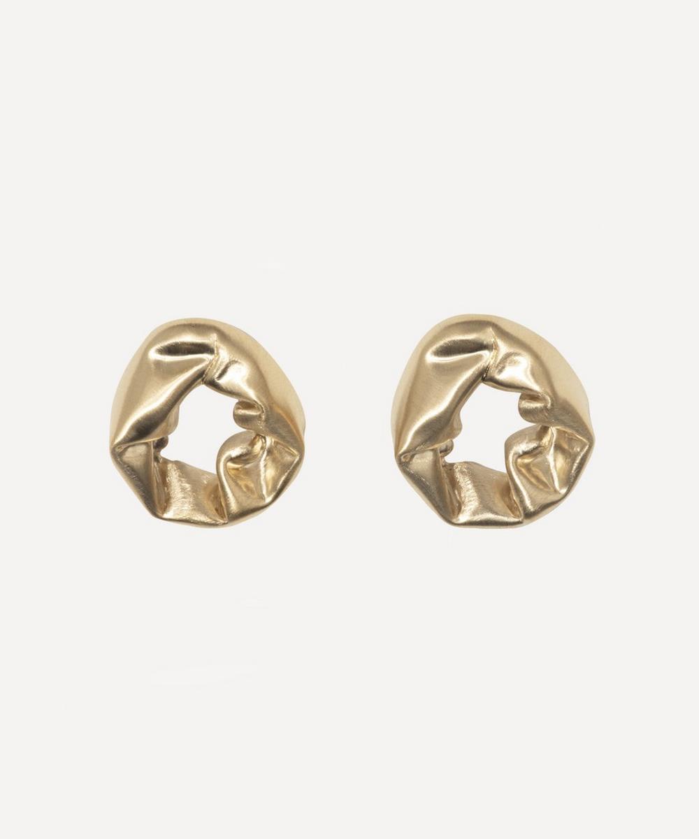 Completedworks Gold-plated Vermeil Silver Notsobig Scrunch Hoop Earrings
