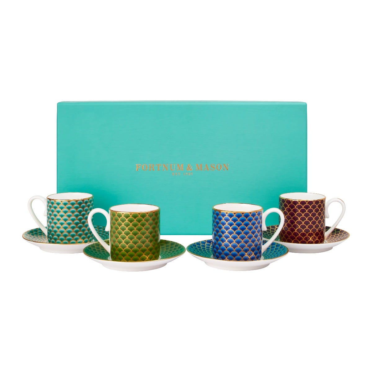 Espresso Coffee Cup Collection, Set of 4, Fortnum & Mason