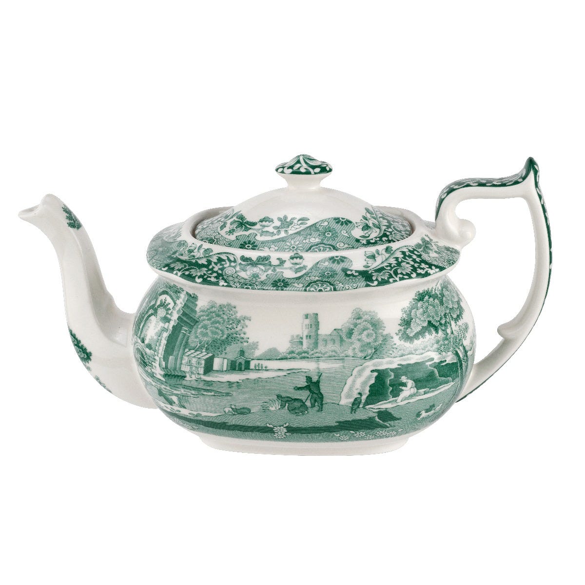 Italian Teapot in Green, Spode