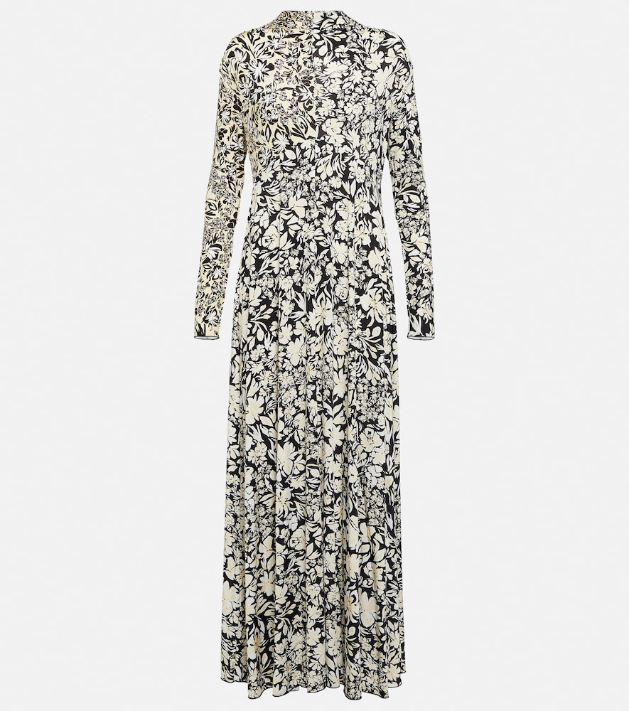 Jil Sander Floral-printed high-neck maxi dress