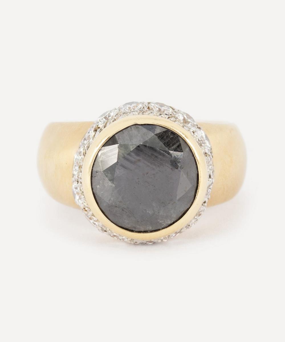 Kojis 14ct Gold Black Diamond Ring