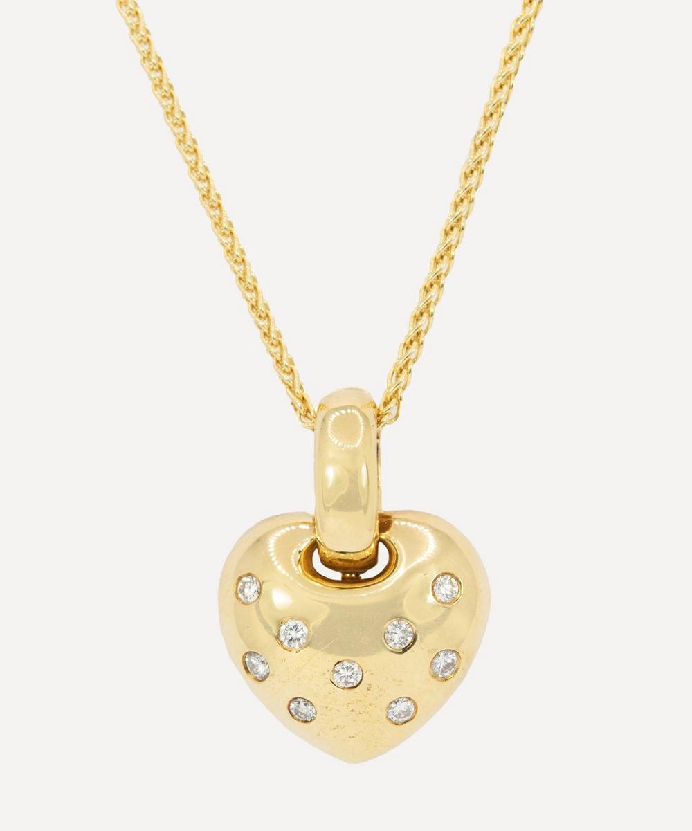 Kojis 14ct Gold Diamond Heart Pendant Necklace