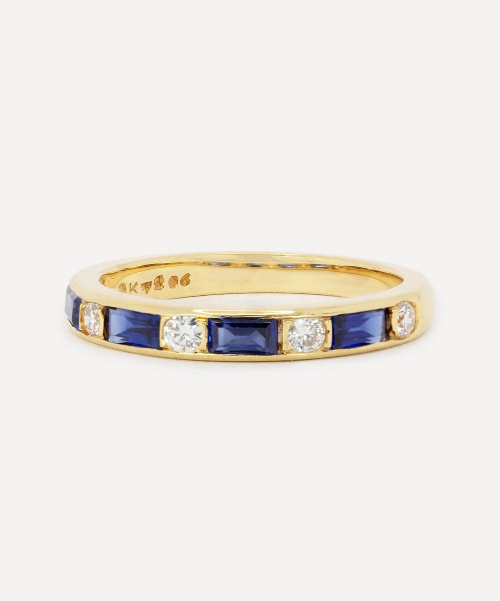 Kojis 18ct Gold Vintage Oscar Heyman Sapphire And Diamond Ring