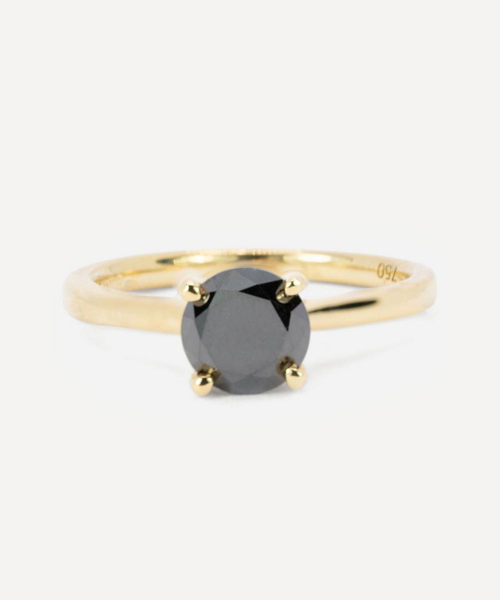 Kojis Gold Black Diamond Ring
