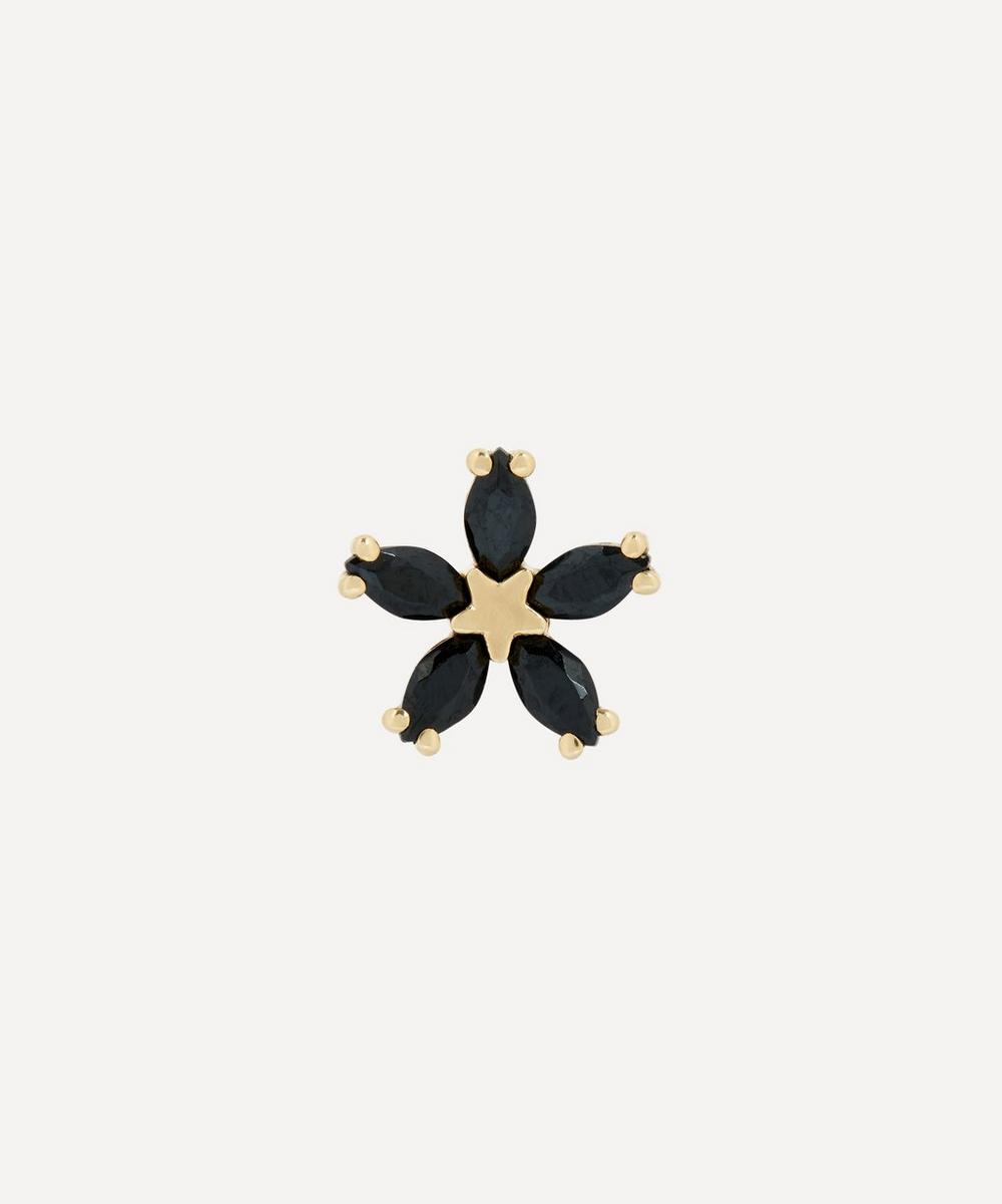 Liberty 9ct Gold Bloomy Onyx Single Stud Earring