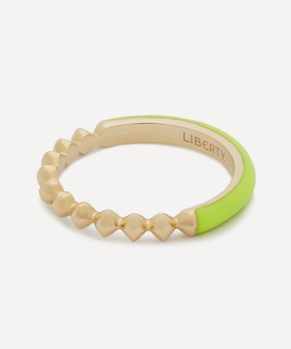 Liberty 9ct Gold Eclipse Fluo Yellow Band Ring