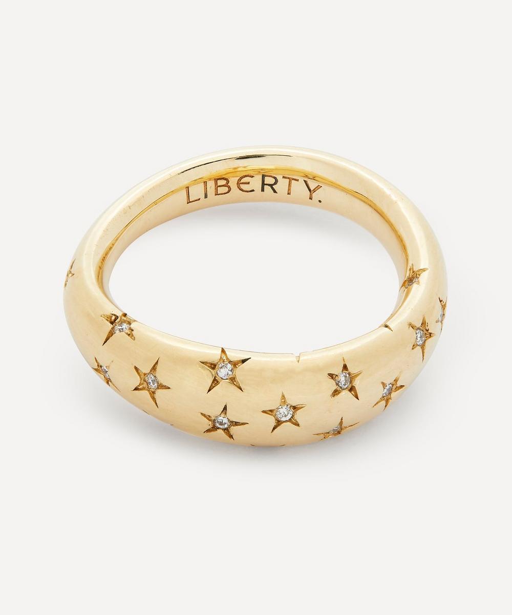 Liberty 9ct Gold Ianthe Star Diamond Ring