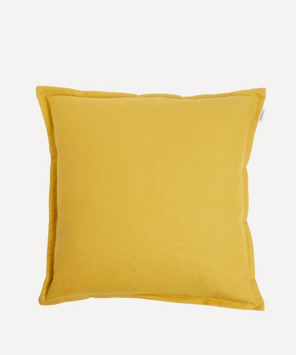 Liberty Yellow Benmore Linen Square Cushion
