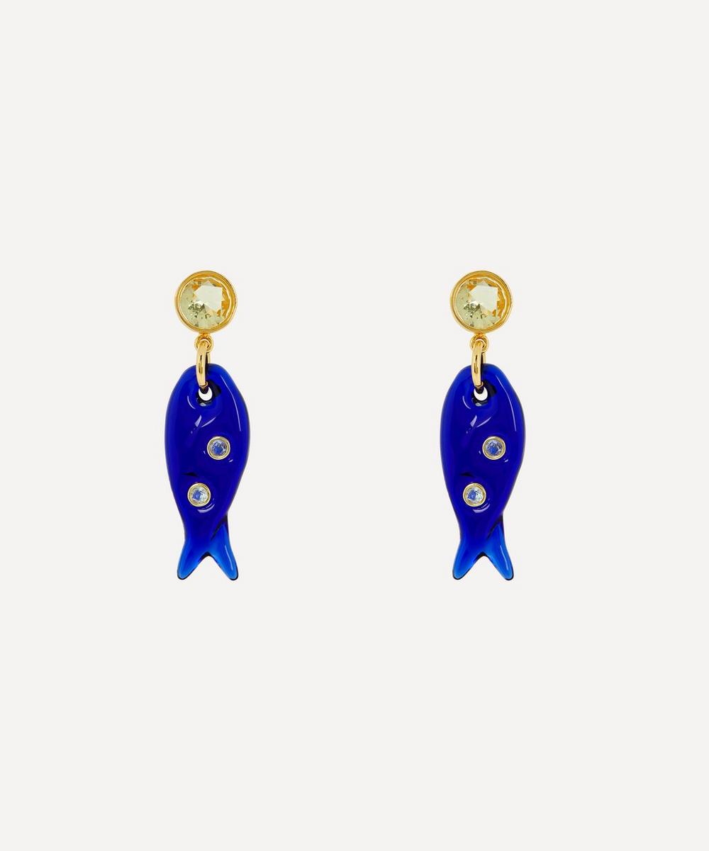 Lizzie Fortunato Gold-plated Fresh Catch Drop Earrings