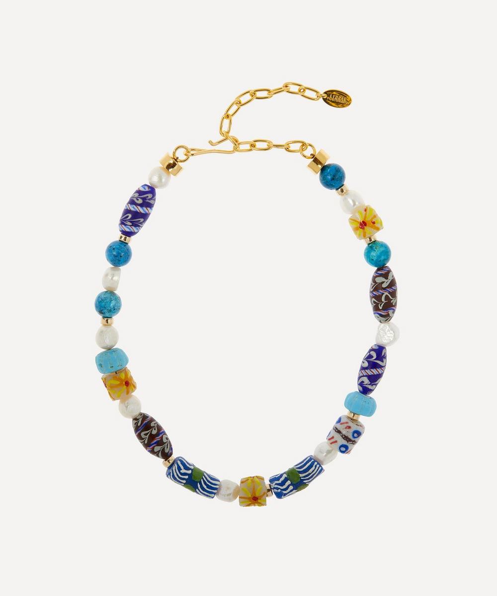 Lizzie Fortunato Gold-plated Souvenir Bead Necklace