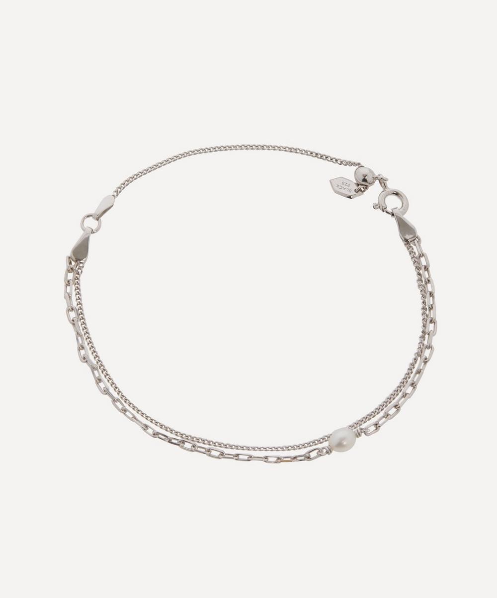 Maria Black White Rhodium-plated Silver Cantare Chain Bracelet