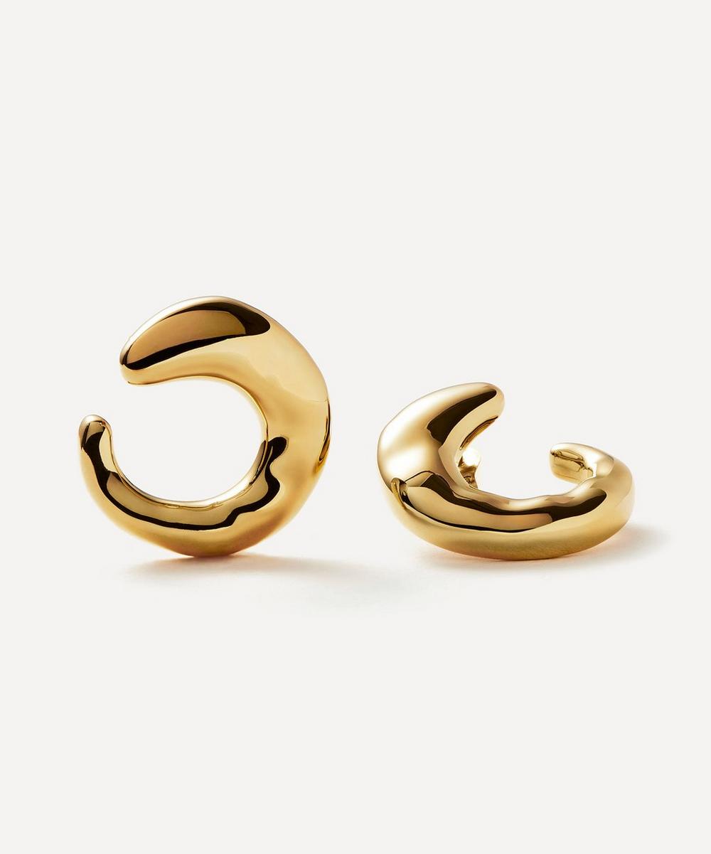 Missoma 18ct Gold-plated Molten Large Open Stud Earrings