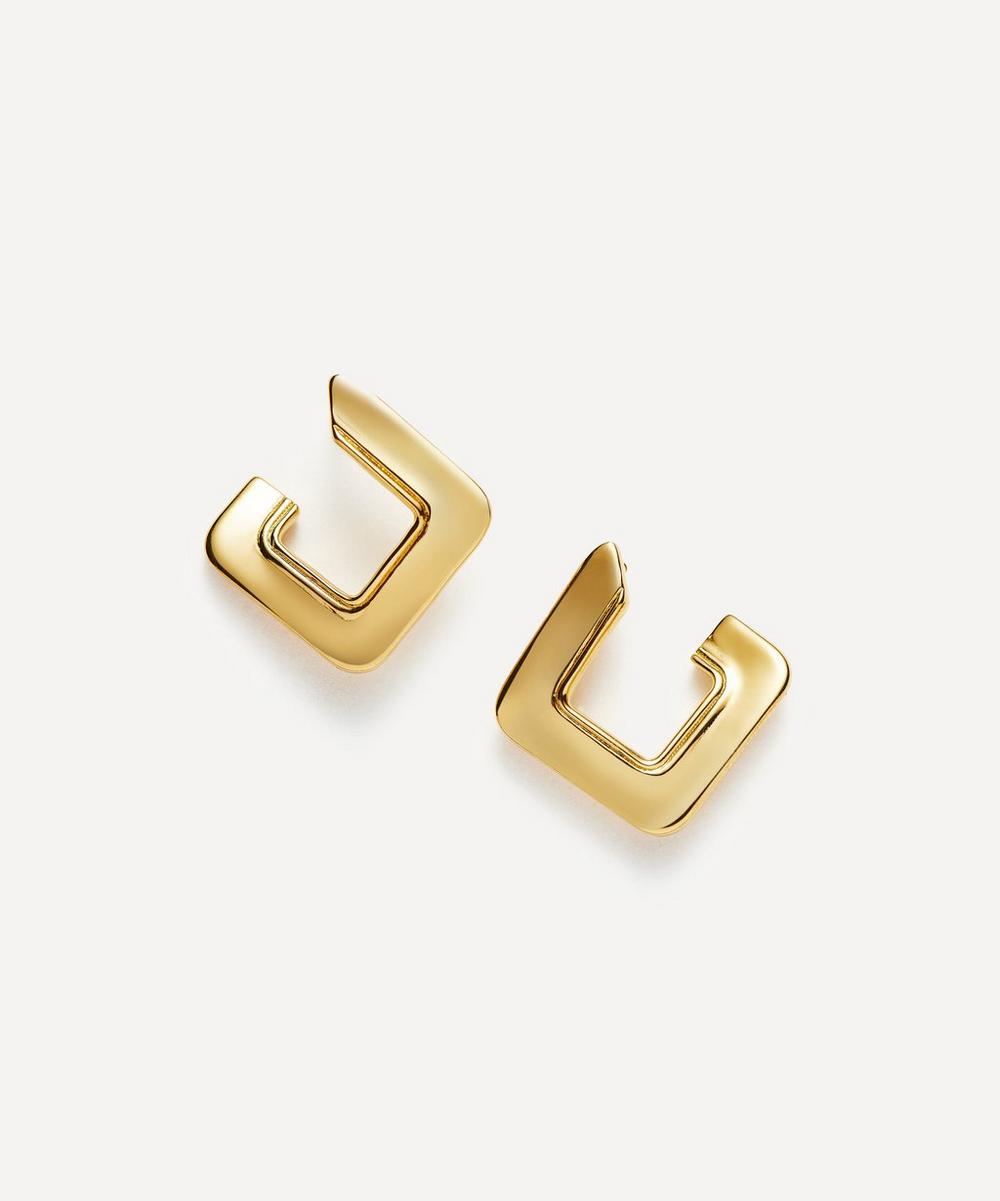 Missoma 18ct Gold-plated Squared Open Stud Earrings