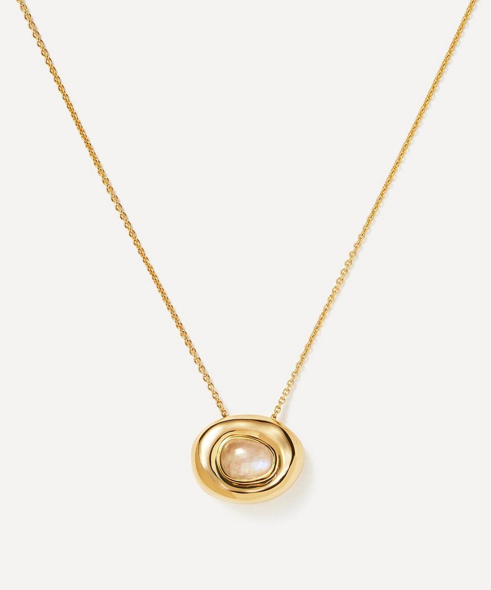 Missoma 18ct Gold-plated Vermeil Silver Molten Gemstone Doughnut Pendant Necklace