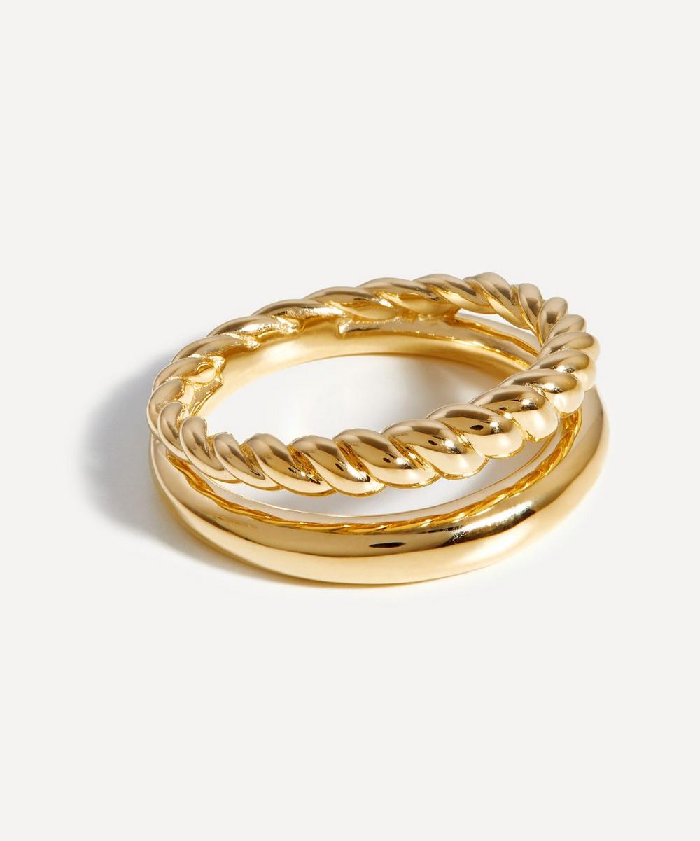Missoma 18ct Gold-plated Vermeil Silver Radial Ring