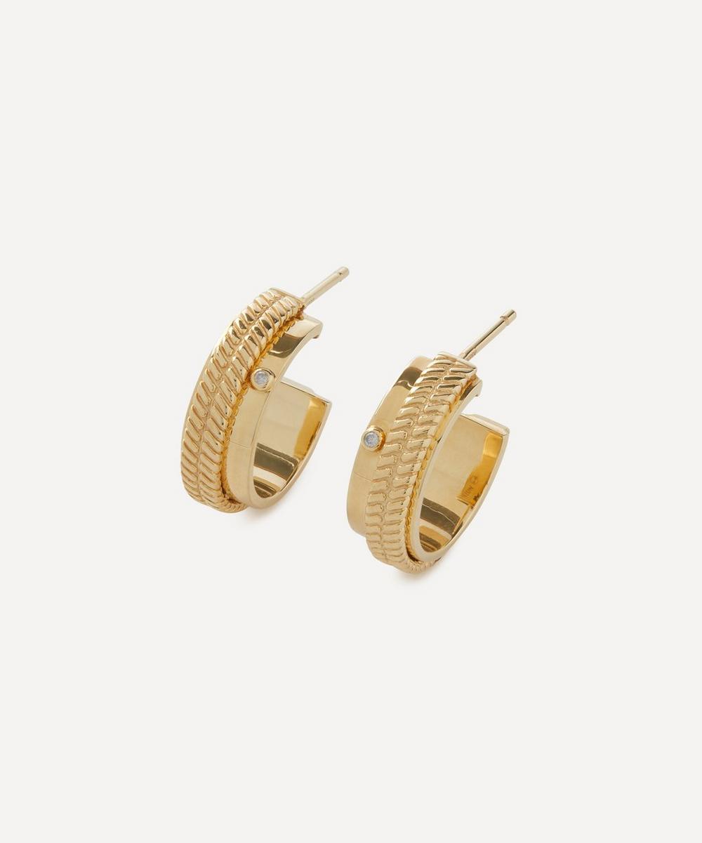 Pascale Monvoisin 9ct Gold Jil No.2 Hoop Earrings