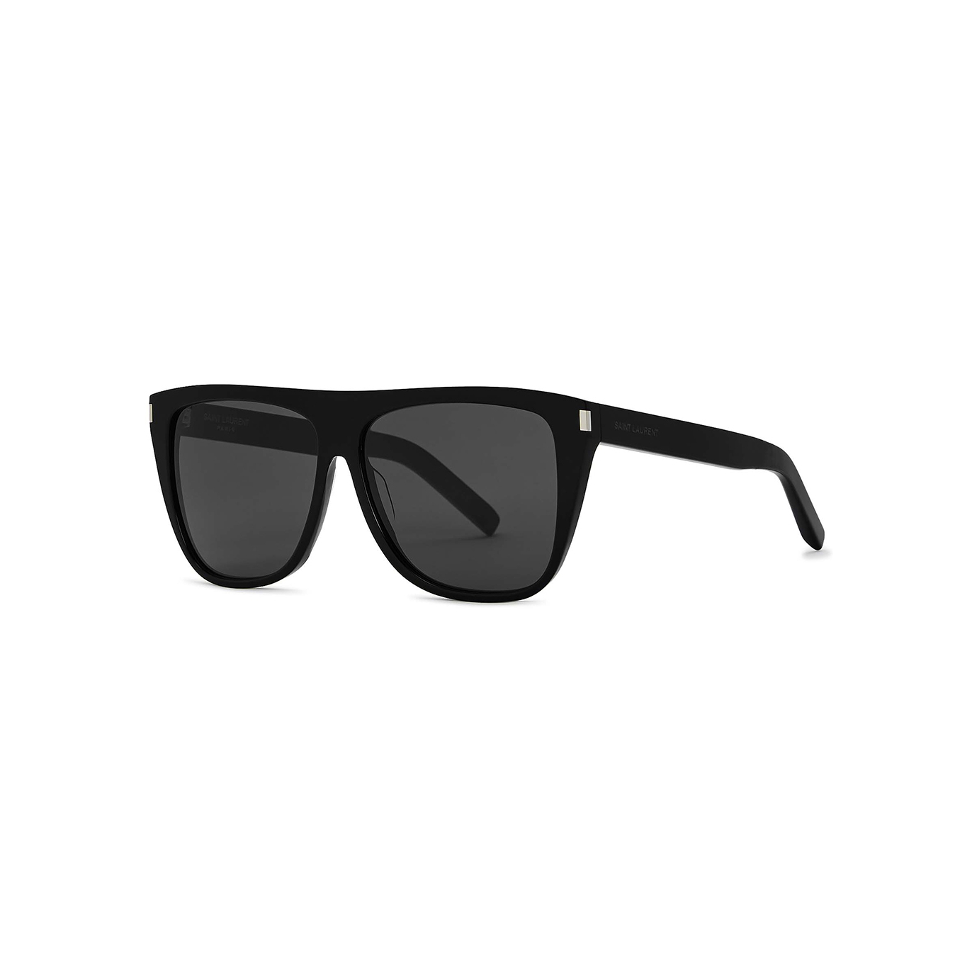 Saint Laurent Black D-frame Sunglasses, Sunglasses, Charcoal Lenses