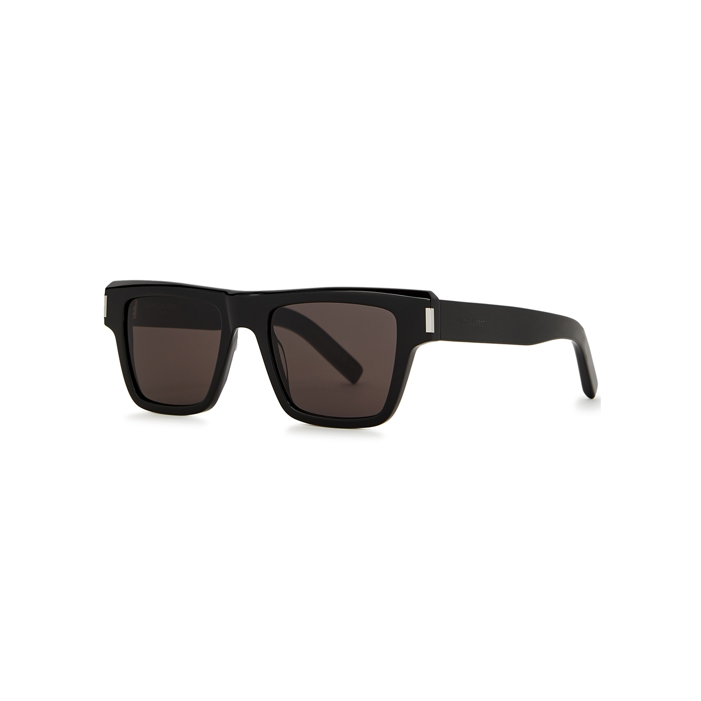 Saint Laurent Black Rectangle-frame Sunglasses, Sunglasses, Black