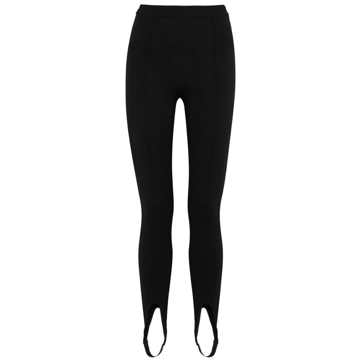 Saint Laurent Black Stretch-twill Stirrup Leggings - S